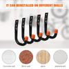 6 Pack Garage Hook Heavy Duty Wall Mount Hook Hanging Garage Hanger for Hanging Bike Ladder Garden Tool