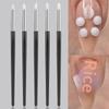 5Pcs/Set Silicone Nail Art Pen Brush Uv Gel Polish Tip 3D Image Diy Dotting Polish Brushes Sculpture Pen Diy Manicure Tool