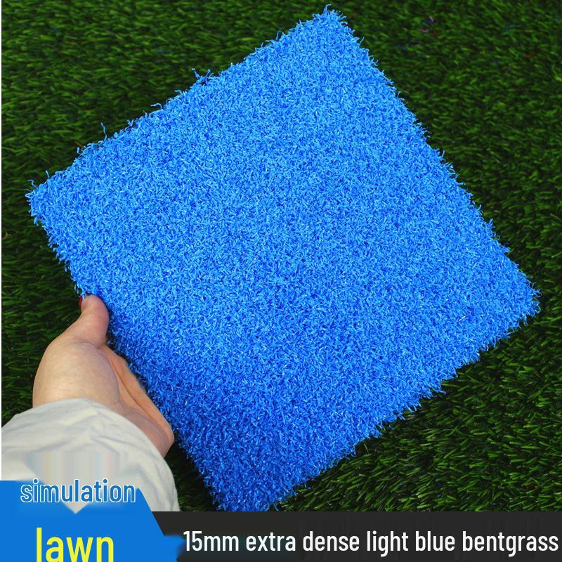 Simulation Blue Bentgrass Artificial Turf for Indoor & Outdoor Use: Petanque, Landscaping, Kindergarten Flooring & Wall Covering