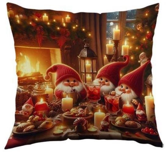 2D Printed Christmas Pillowcase New Holiday Decoration Living Room Sofa Bedroom Cushion Printed Pillowcase