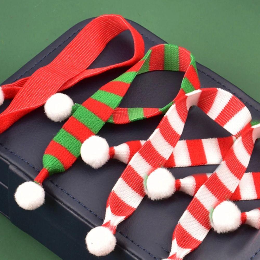 Stripes Mini Scarf Ornament Toy Acrylic Fibers Mini Knitting Scarf  Doll Accessories