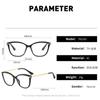 Champagne Cat Eye Prescription Glasses 0 -0.5 -0.75 To -6.0 Astigmatism Blue Light Blocking Women Minus Diopter Eyewear
