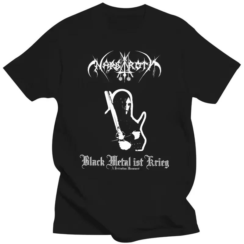 Clothing Nargaroth Band Black Metal Ist Krieg 2001 Album Cover T Shirt 2025 Summer Tops Graphic T Shirts Oversized Harajuku Tee S