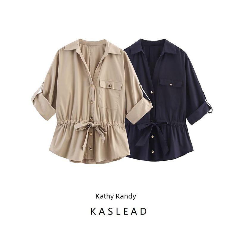 Kaslead New Women Clothes Western Style Fashion Poplin Travel Hunting Shirts 8665534