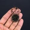 Moldavite Pendant, Copper Electroformed Jewelry, Gemstone Pendant, Gift For Her Handmade Dainty Jewelry