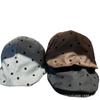 Polka dot soft brim beret women's forward hat new versatile face small sun hat literary and retro painter hat tide
