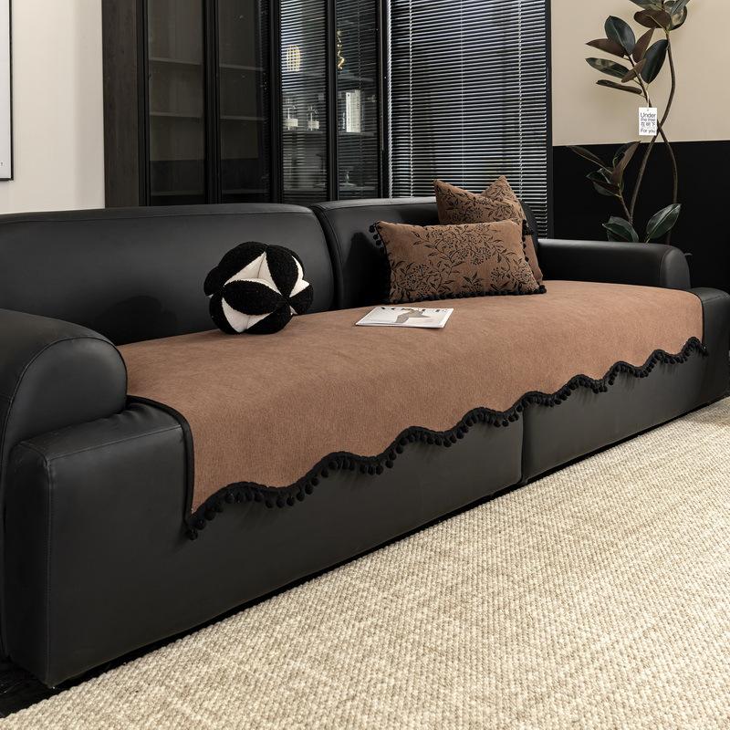 Premium Vier-Jahreszeiten Universal Sofakissen Fixiert Rutschfest Und Anti-Katzenkratz Sofabezug Chenier Neu Sitzkissen