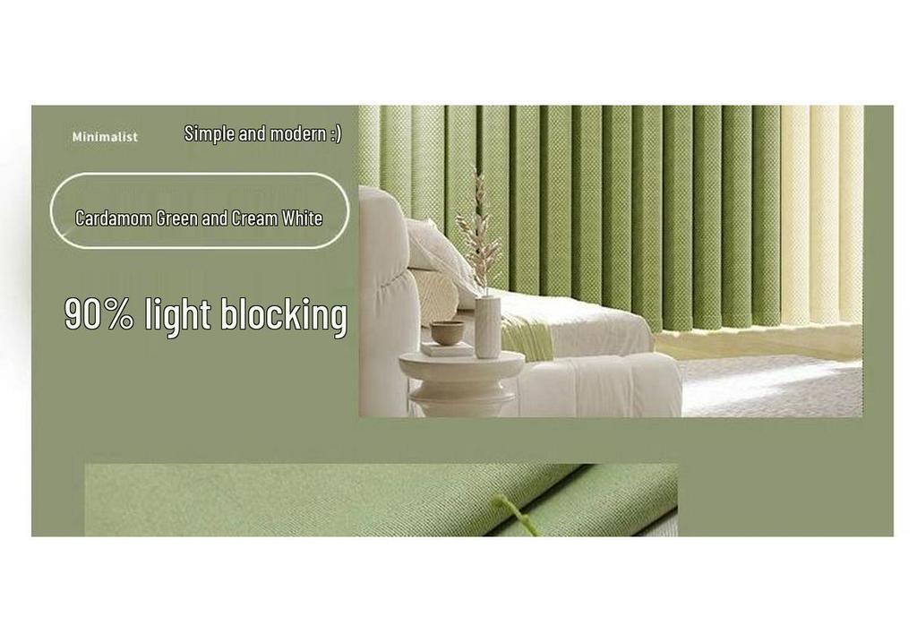 Telescopic No-Punch Curtain Set: Blackout, Heat Insulation, Sun Protection for Bedroom, Living Room, Balcony, Rental Partition