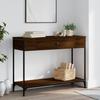 Vidaxl Console Table, Brown Oak, 100X34.5X75 Cm