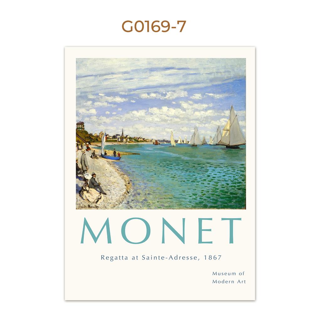 Modern Minimalist Retro Landscape Monet Hand-painted Oil Painting Wall Canvas Posters Painting Prints For Living Room Home Decor