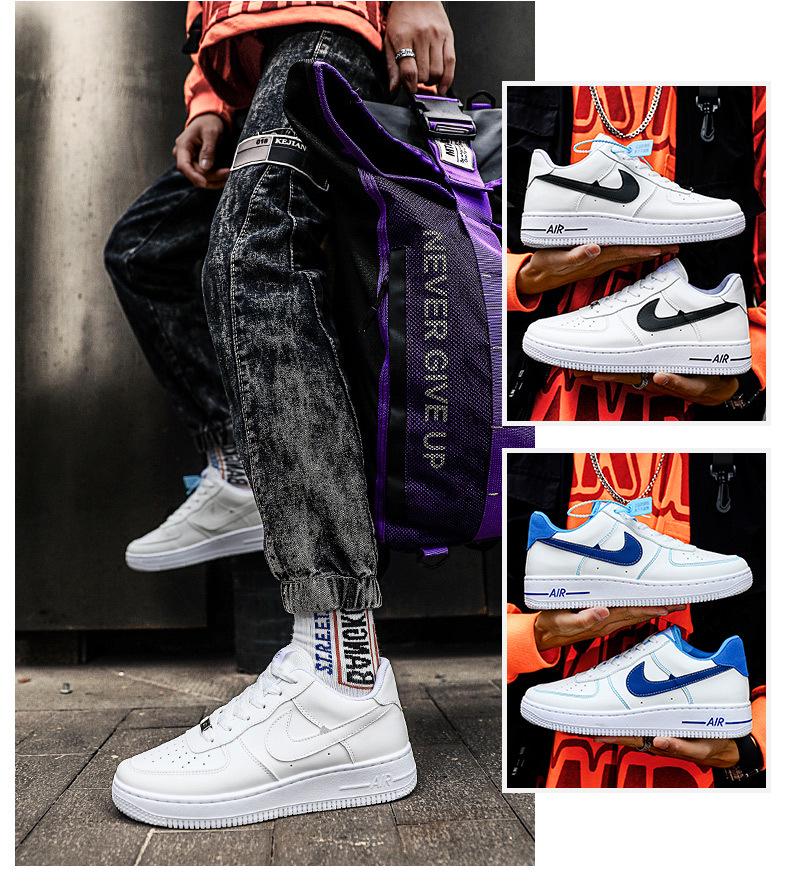 AJ 2024 Herren Air Force One Freizeit-Sneaker - Vielseitig, Dicksohlig, Weiße Schuhe für Paare