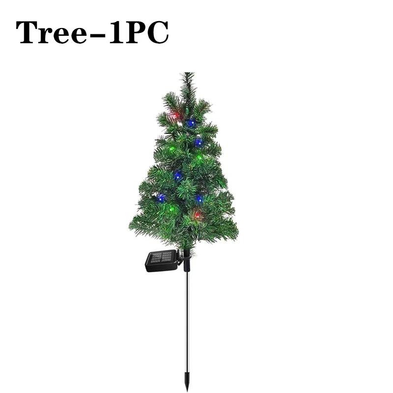 

Christmas Tree Lights Solar Waterproof IP65 Durable Outdoor Decoration Lawn Balcony Easy Installation No Wiring Christmas Decor