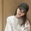 Men's and Women's Soft Top Solid Color Cap Star Ins Show Face Small Casual Versatile Trendy Black Baseball Cap