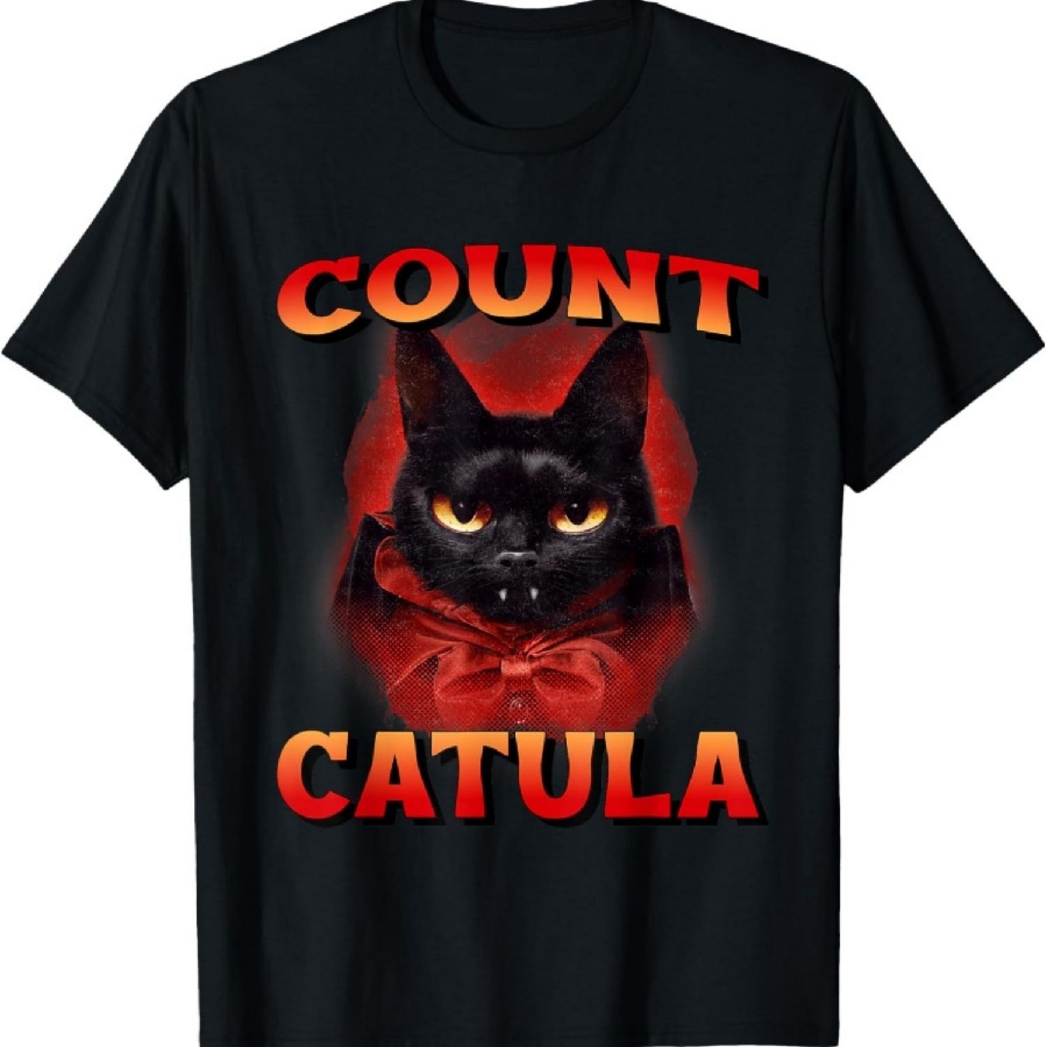 Dracula Vampire Cat Costume T-Shirt XXXXXL чёрный