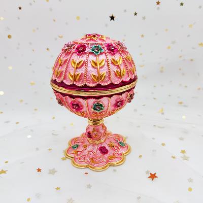 Popular Metal Jewelry Enamel Egg Home Ornament Christmas Wedding Box Crafts Souvenir