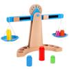Wooden Balance Scale Toy For Children Educational Science Experiment Kids Learning Gift