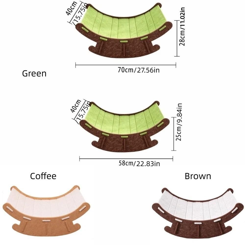 Elevated Pet Rocker Bed Wear-Resistant Cat Lounge Chair Cat Claw Rocker Chair for Grinding Paws
