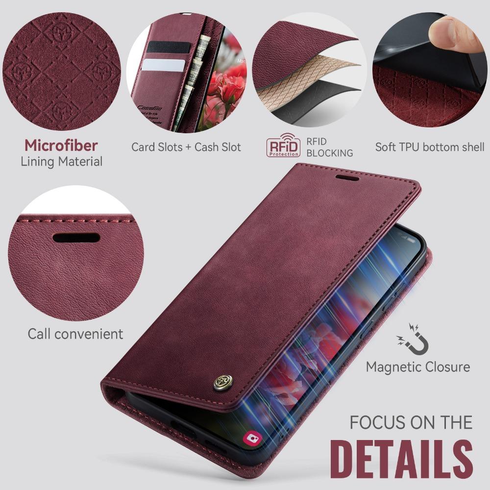 RFID Leather Wallet Case for Samsung Galaxy S25 Ultra 5G Luxury Cover Phone Samsung S24 FE S23 S22 S21 S20 Plus S 25 Edge Funda
