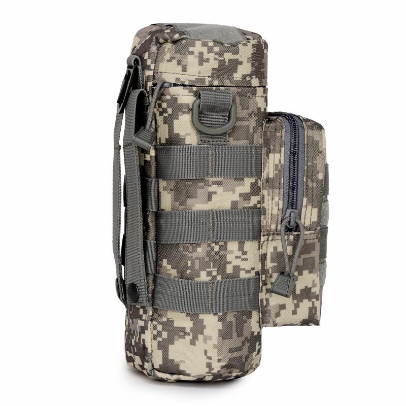 

Outdoor Tactical Molle Water Bottle Pouch - Strapless, Waist-Mounted Holder 3L