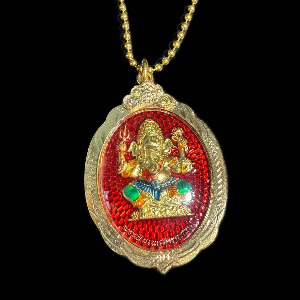 Estátua Autêntica de Ganesha Tailandês com Caixa Original do Templo