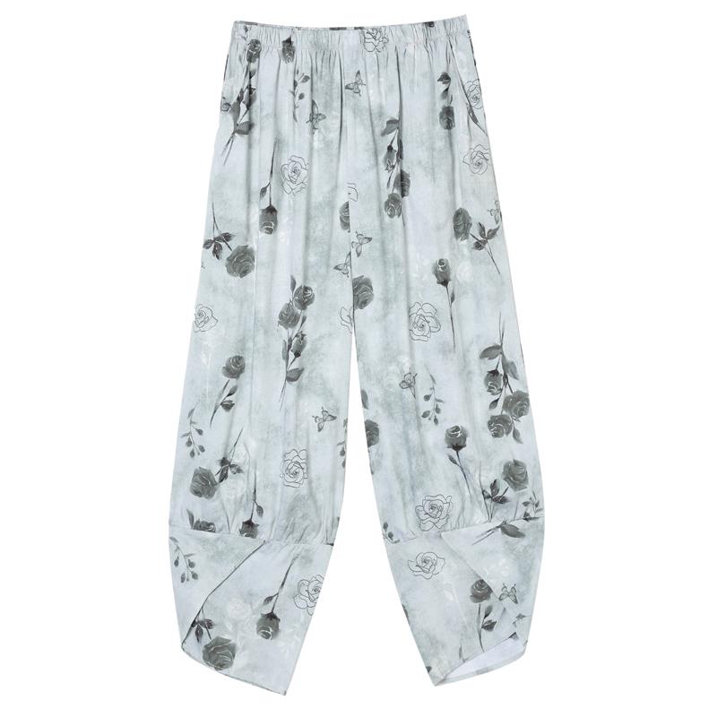 Damen Übergröße Blumendruck 2-teiliges Set – Lässiges Sommer-Outfit (XL-5XL)