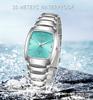 LIGE Elegante Damenuhr Mode Quadratisches Zifferblatt Wasserdichte Quarz-Armbanduhr Luxus Edelstahl Kalender Klassische Damenuhren
