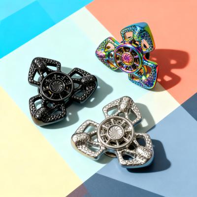 Giroscópio Rotativo de Dedo Edc de Três Folhas Brinquedo para Alívio de Estresse Adulto Afinador de Ponta de Dedo para Aliviar a Ansiedade e Relaxamento