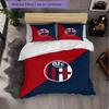 Bologna FC Themed Bedding 3Pcs Duvet Cover Set Decorative Bed Linen For Teen Room Home Decoration