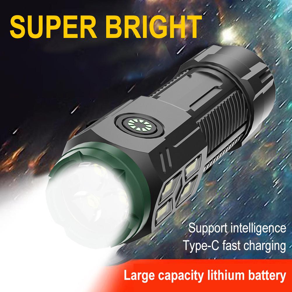 Outdoor Car Mounted Magnetic Adsorption Side Lights COB Light Charging Flashlight Three Type-c Eye LED Work K4M7