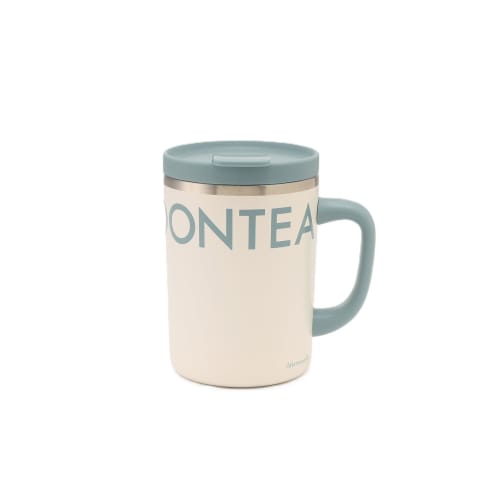 

Afternoon Tea Living Logo JJ22 Logo Works Stainless Steel Mug with Lid, Off-White