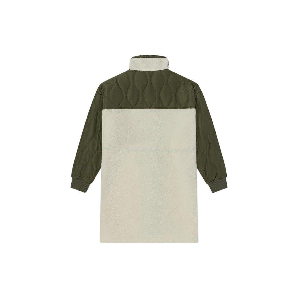 Vans Color Block Fleece Long Jacket Women outerwear White VN0A7YH33KS