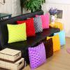 43x43cm Weiche Plüsch Quadratische Kissenhülle Uni Farbe Dekoration für Zuhause Wohnzimmer Sofa Stuhl Sitz