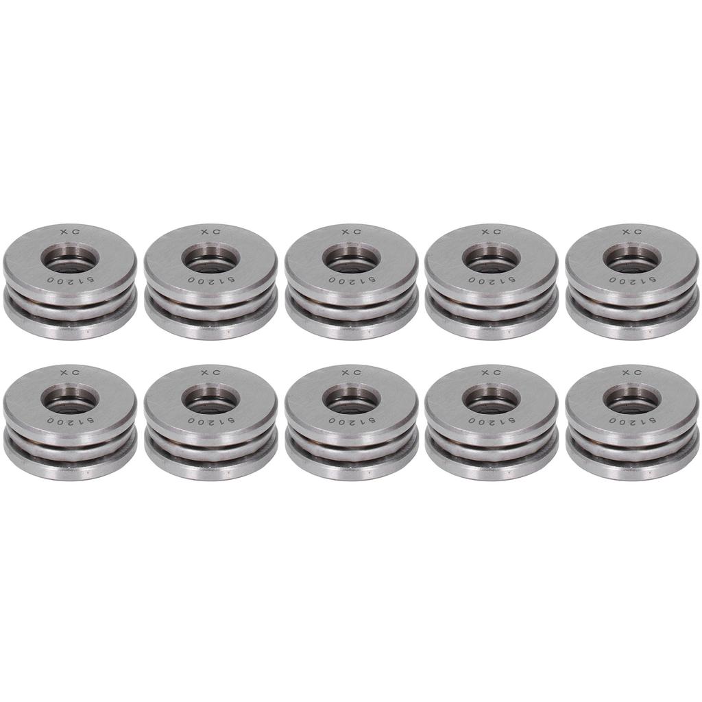 10Pcs Thrust Ball Bearing Single Direction Accessory Replacement Set Kit for Equipment51200