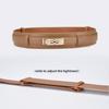 "Women's Decorative Wide Genuine Leather Belt – Lock Style"