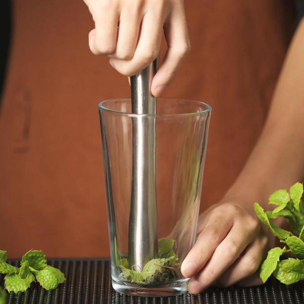 Steel Barware Stirrer Ice Crusher Crushing Hammer Cocktail Muddler Wine Mixing Stick Bar Tool