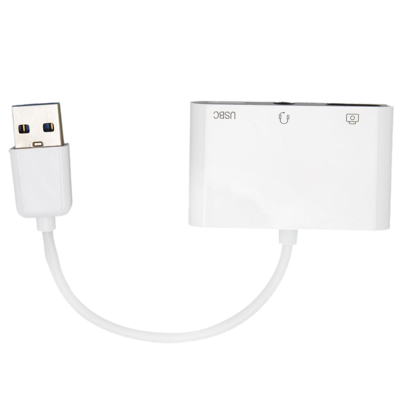 

Адаптер для зарядного устройства гарнитуры, многофункциональный, 3 в 1, переходник с USB3.0 на 3,5 мм