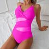 One-piece Swimsuit Women 2025 Solid Color Swimsuit Bikini