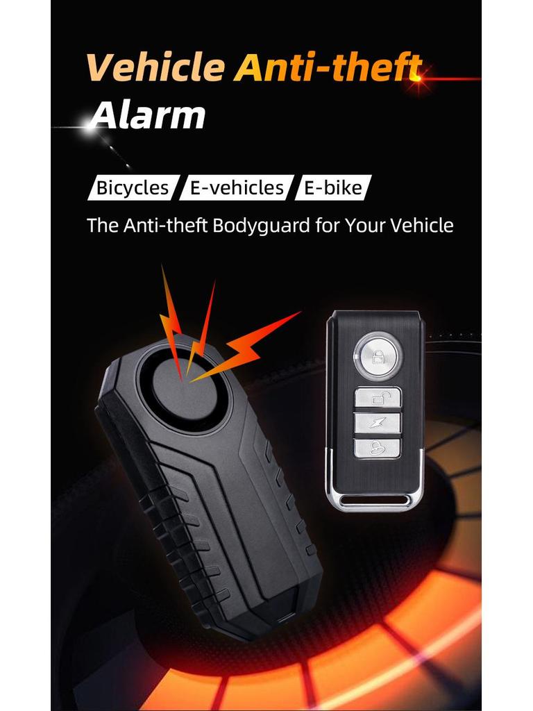 Cross-border Wireless Bicycle Anti-theft Alarm with Remote Control and Vibration Sensor SF22R