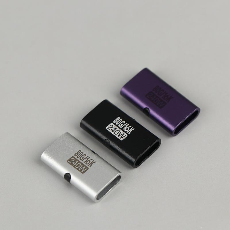 240W Type-C Female to Female Adapter High Speed PD Fast Charging USB C Extender Converter for Gaming Laptop Docking
