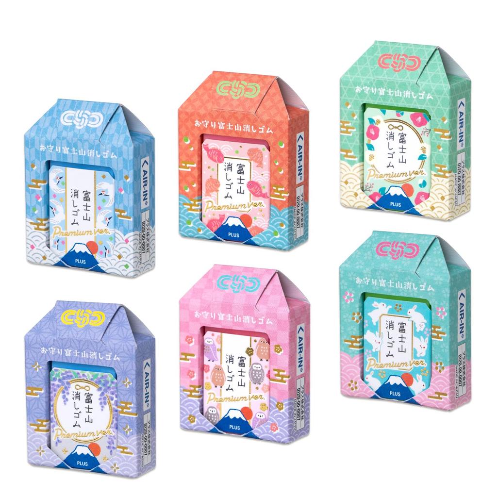 Plus Mount Fuji Eraser Amulet Mount Fuji Set of x 6 Air-in (Limited Edition) Eraser, 6, ER-100AIFP, 36-519