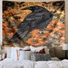 Eerie Raven Skull Artwork Tapestry Room Decoration Wall Hanging for Living Room Bedroom, Dormitory, Birthday and Christmas Gifts