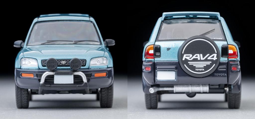 TOMYTEC Tomica Limited Vintage Neo Scale Toyota RAV4L V Light 1995 Model 336204 1/64 LV-N354b Blue/Gray (Finished Model)