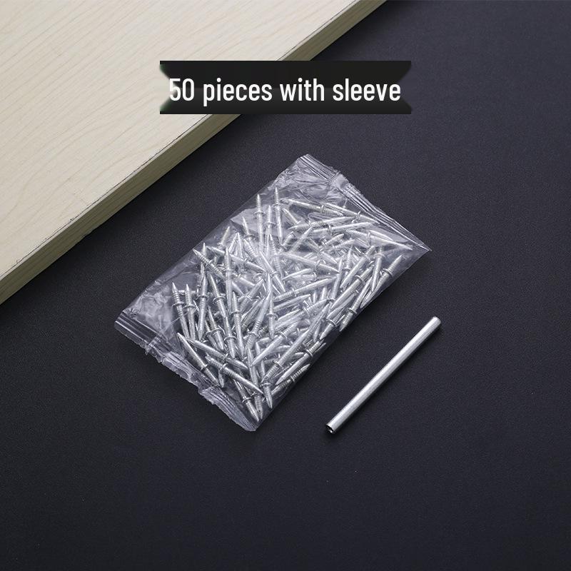 

Double-Headed Traceless Skirting Nails, Invisible Wood Veneer Horn Nails, Electroplated Anti-Rust Screws.
