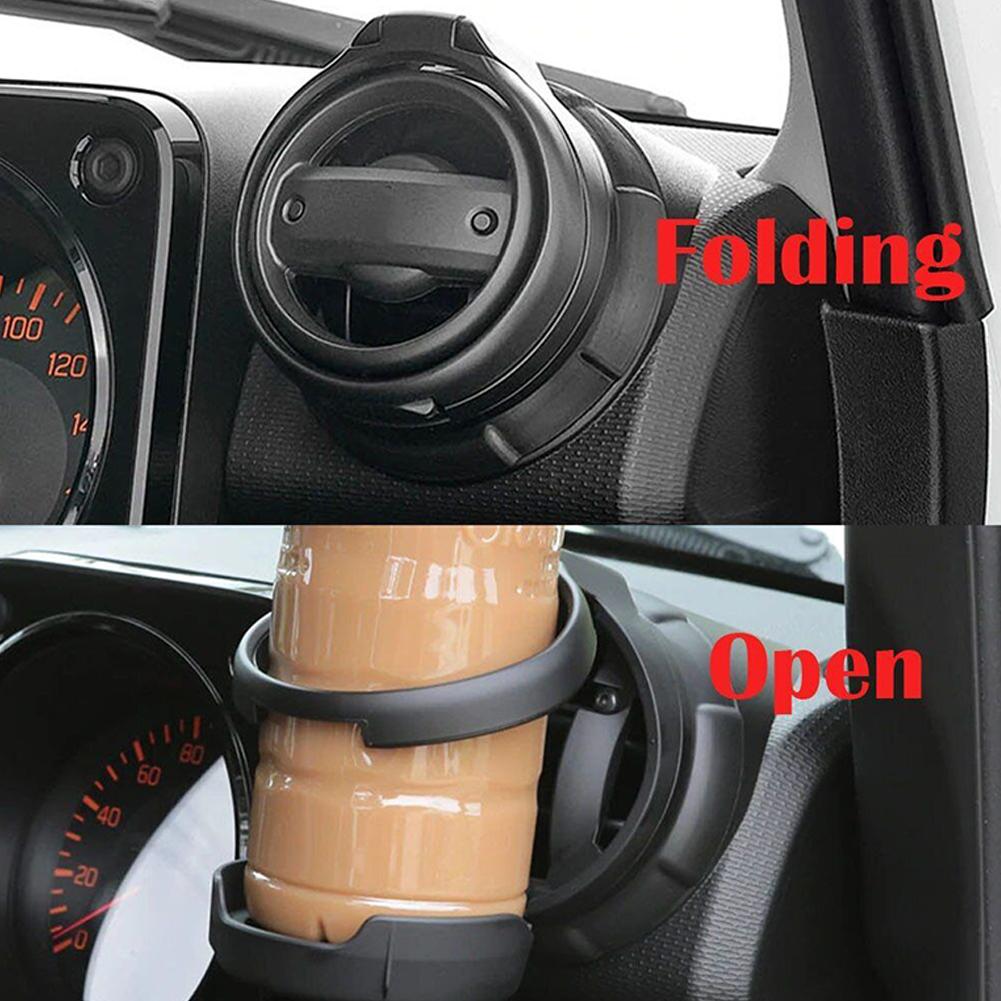 Car Drink Cup Holder For Suzuki Jimny JB64/JB74 2018- Auto Air Vent Foldable Cup Drink Holder Car Interior