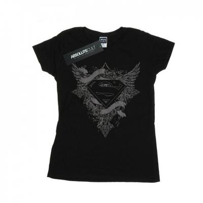 Womens/Ladies Superman Wings Logo Cotton T-Shirt