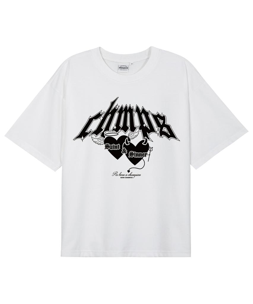 BORN CHAMPS [8 Colors] Duality Oversized Short Sleeve T-Shirt (Type B)