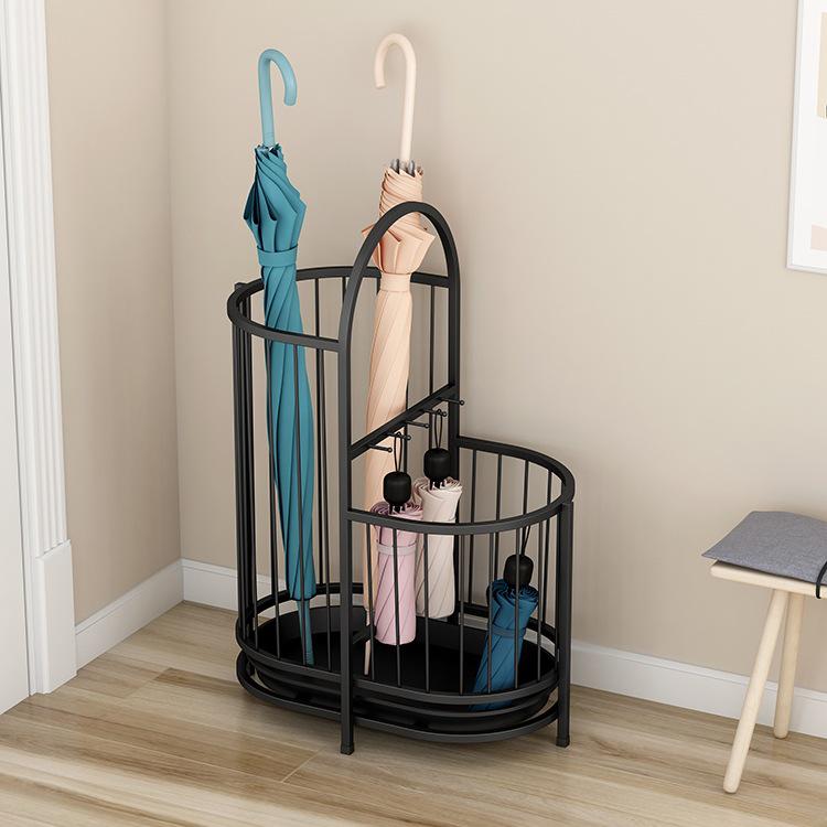 Elegant Wrought Iron Umbrella Stand for Entryway
