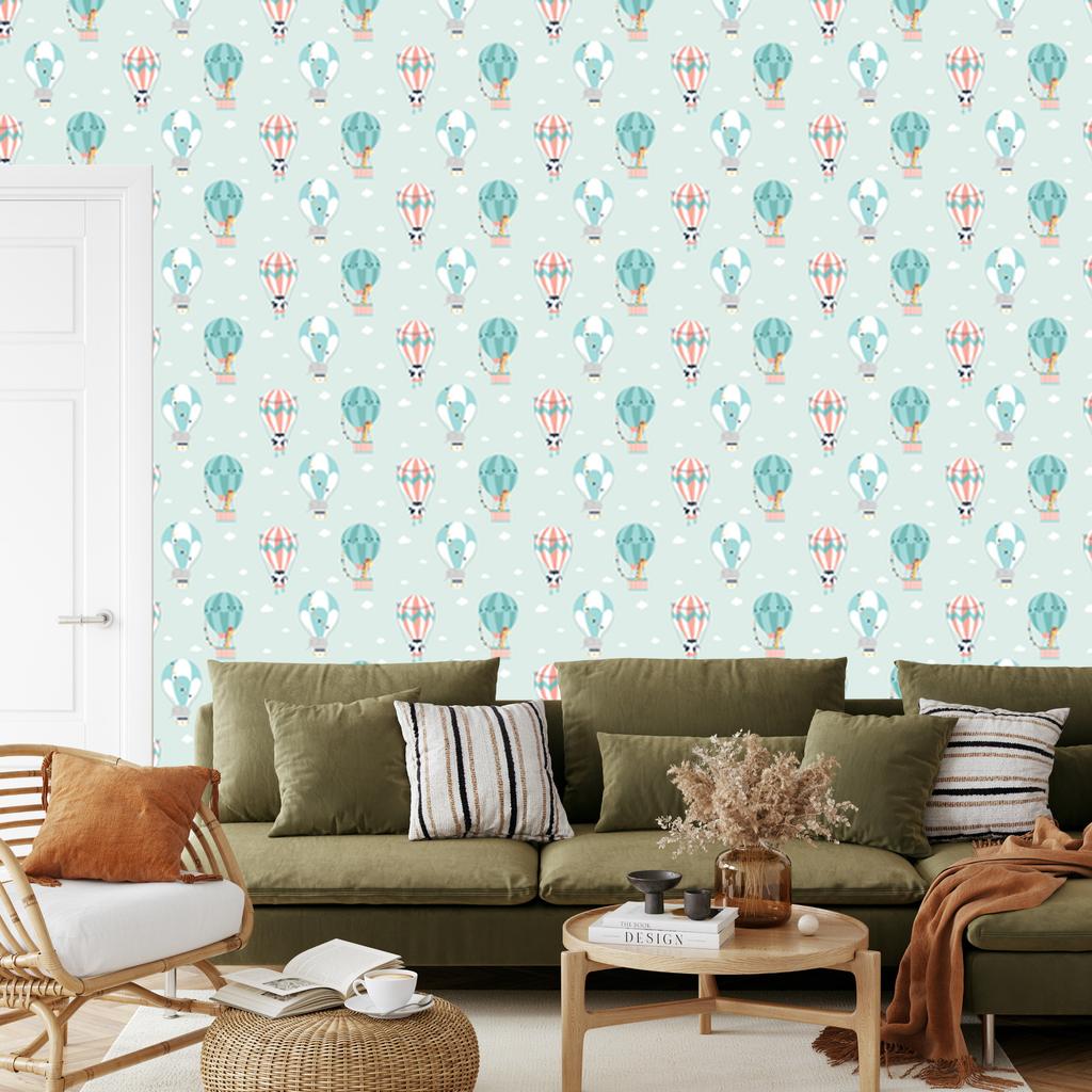 Balloons wallpaper for living room and bedroom 50x1000
