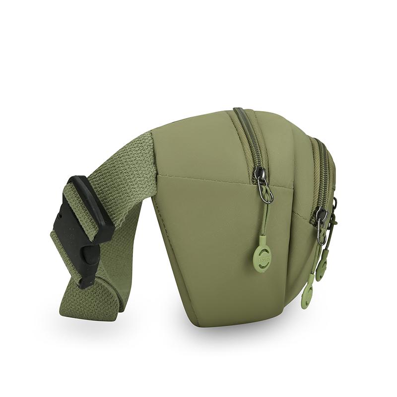Unisex Lightweight Waist Pack – Secure Zippered Pockets, Adjustable Strap Wear As Chest or Belt Bag