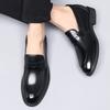 New Luxury Business Men's Cow Leather Shoes Breathable Rubber Sole Invisible Height Increasing Driving Shoes Summer Casual Shoes